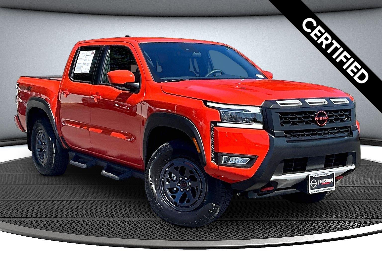 Afterburn Orange 2025 Nissan Frontier Pickup Truck Four-Wheel Drive Automatic