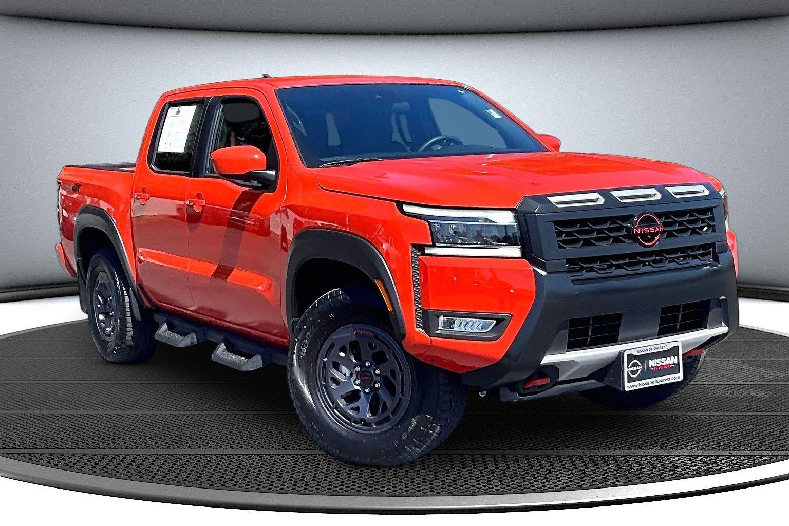Afterburn Orange 2025 Nissan Frontier Pickup Truck Four-Wheel Drive Automatic