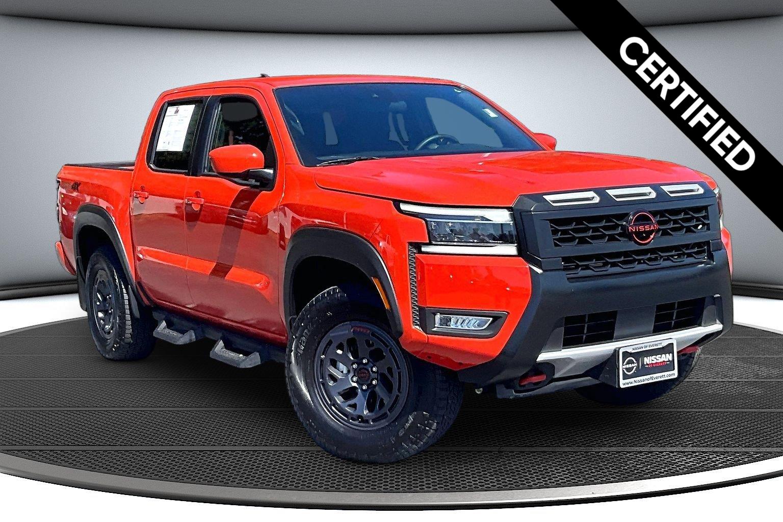 Afterburn Orange 2025 Nissan Frontier Pickup Truck Four-Wheel Drive Automatic