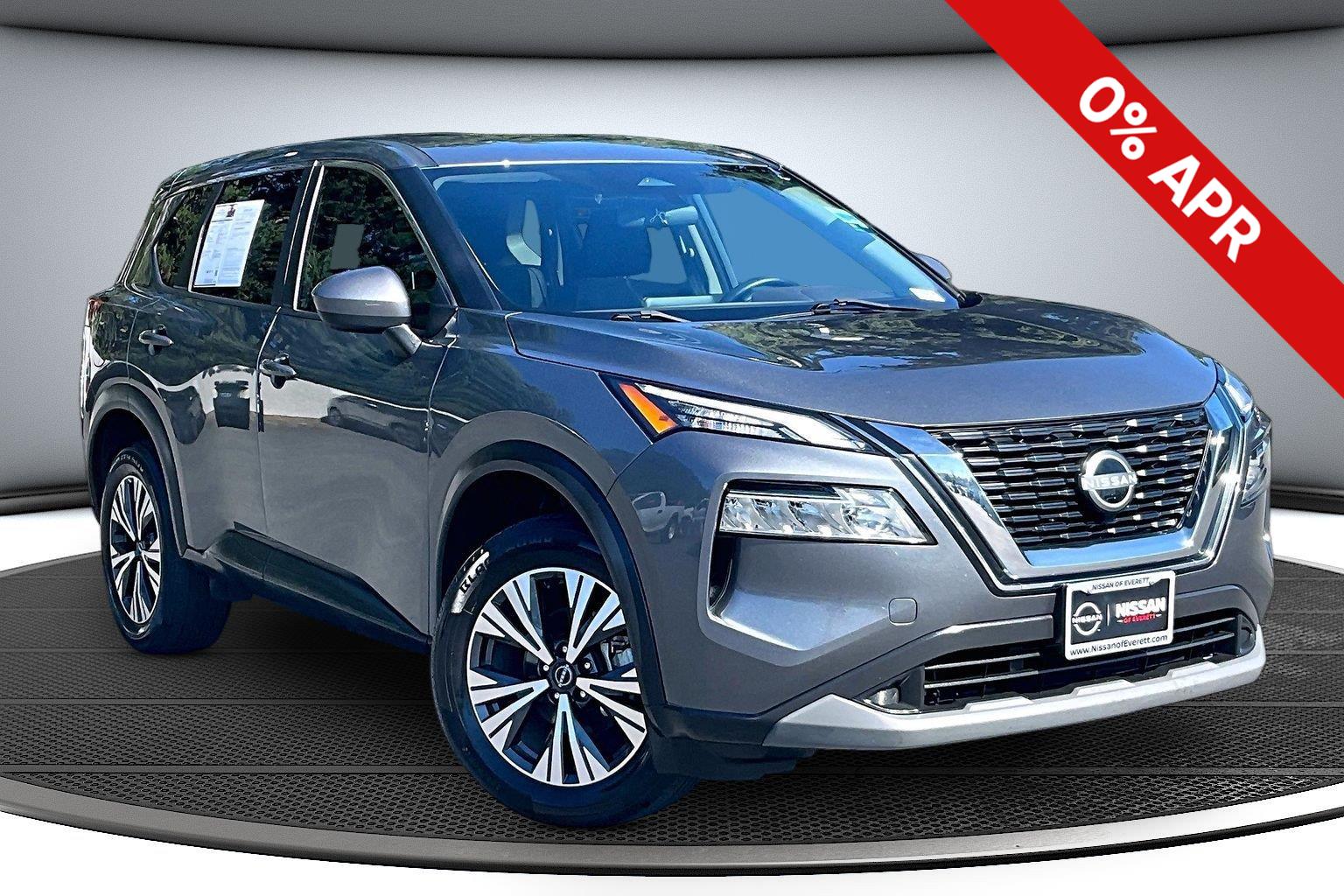 Boulder Gray Pearl/Super Black 2023 Nissan Rogue SUV / Crossover All-Wheel Drive Continuously Variable Transmission