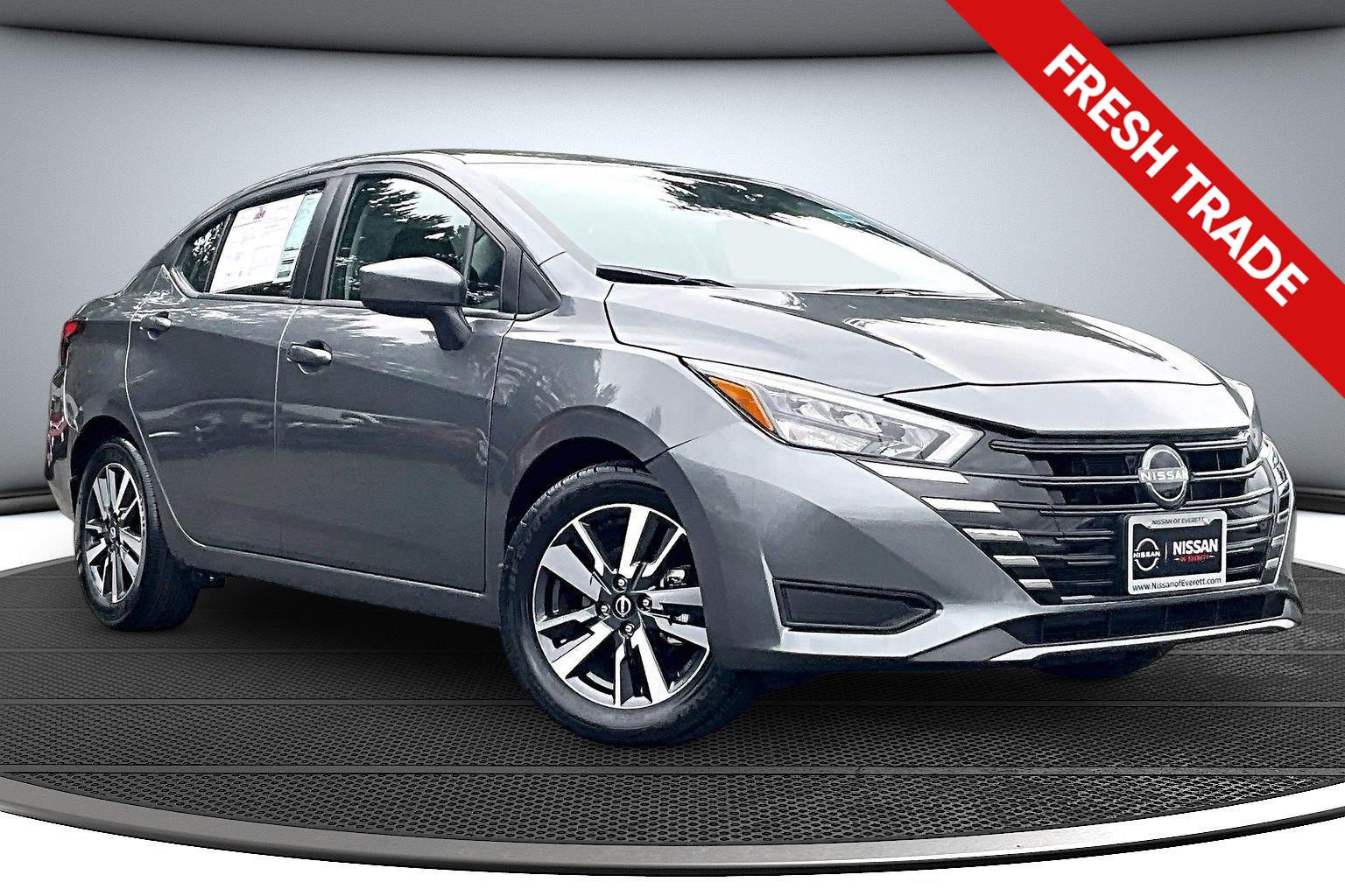 Gray (Gun Metallic) 2025 Nissan Versa Sedan Front-Wheel Drive Continuously Variable Transmission