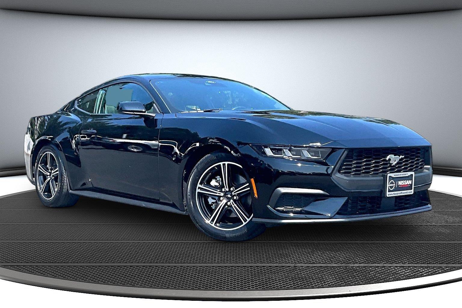 Shadow Black 2024 Ford Mustang Coupe Rear-Wheel Drive Automatic