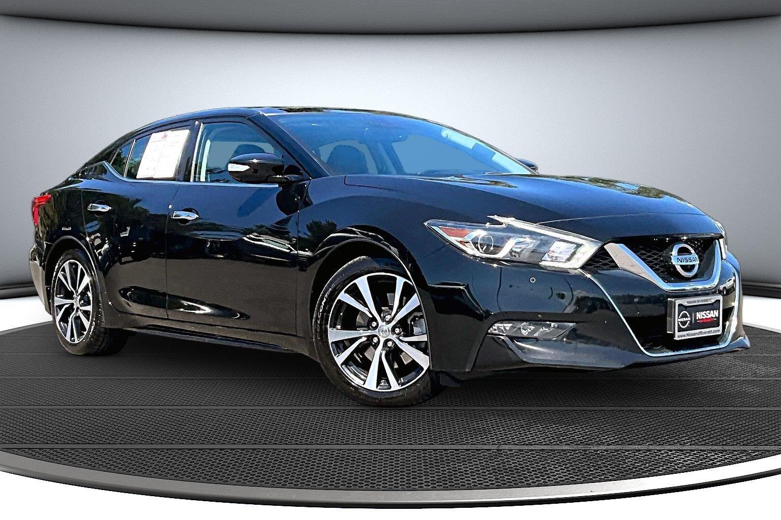 Super Black 2018 Nissan Maxima Sedan Front-Wheel Drive Continuously Variable Transmission