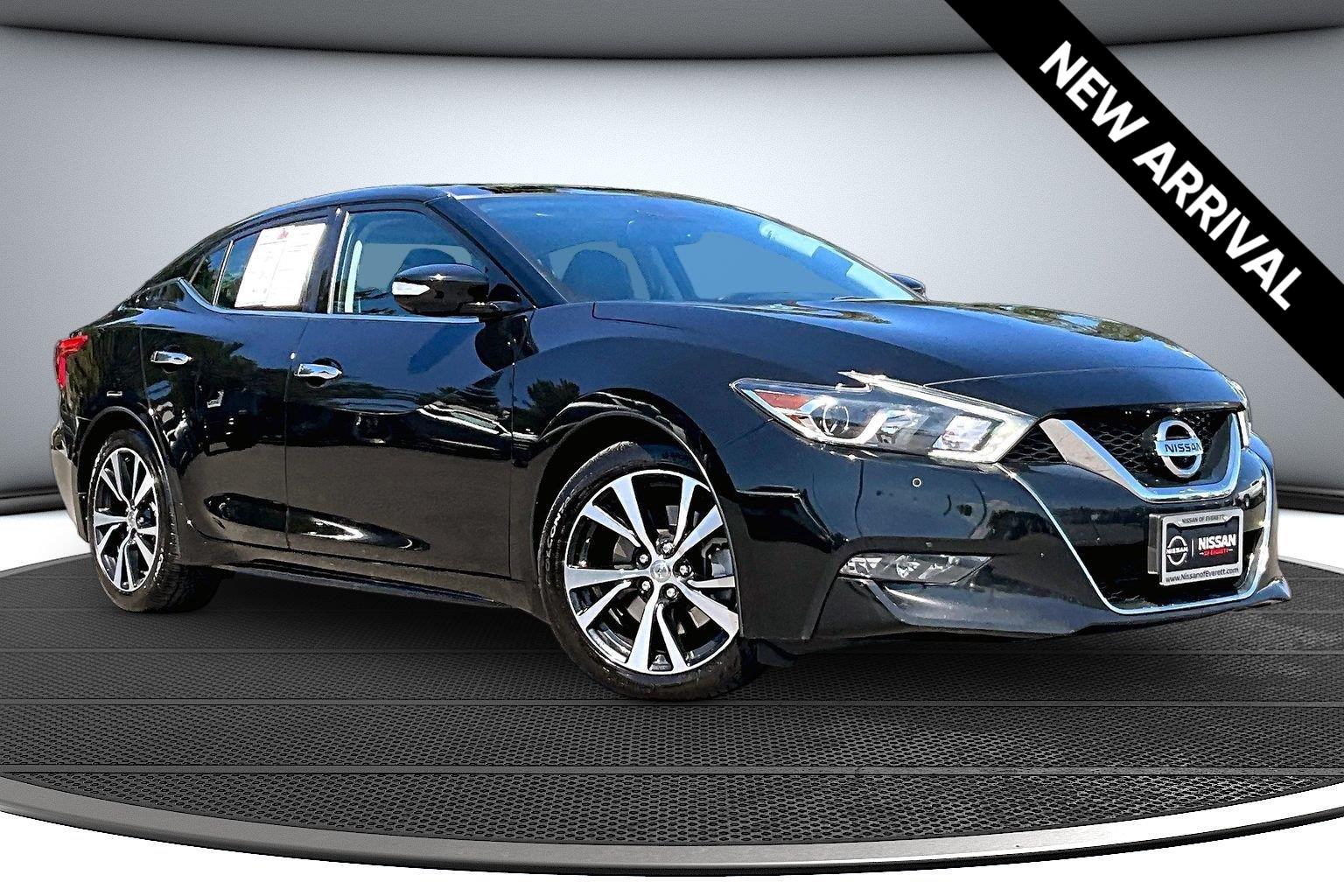 Super Black 2018 Nissan Maxima Sedan Front-Wheel Drive Continuously Variable Transmission