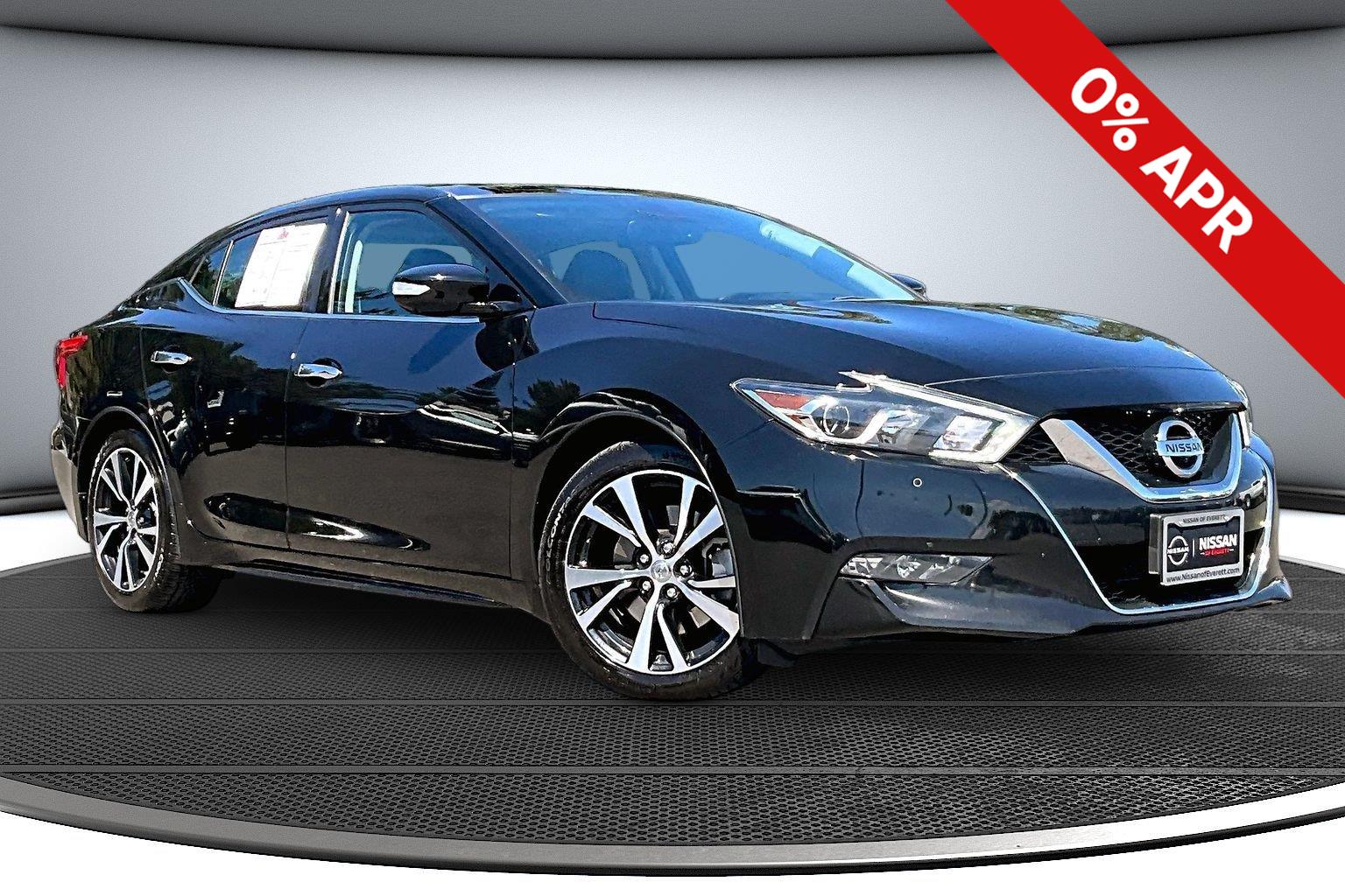 Super Black 2018 Nissan Maxima Sedan Front-Wheel Drive Continuously Variable Transmission
