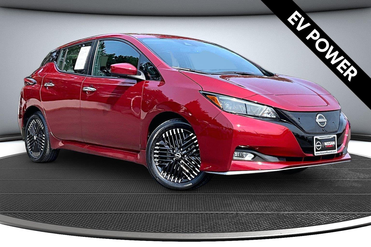 Red (Scarlet Ember) 2024 Nissan LEAF Hatchback Front-Wheel Drive Automatic