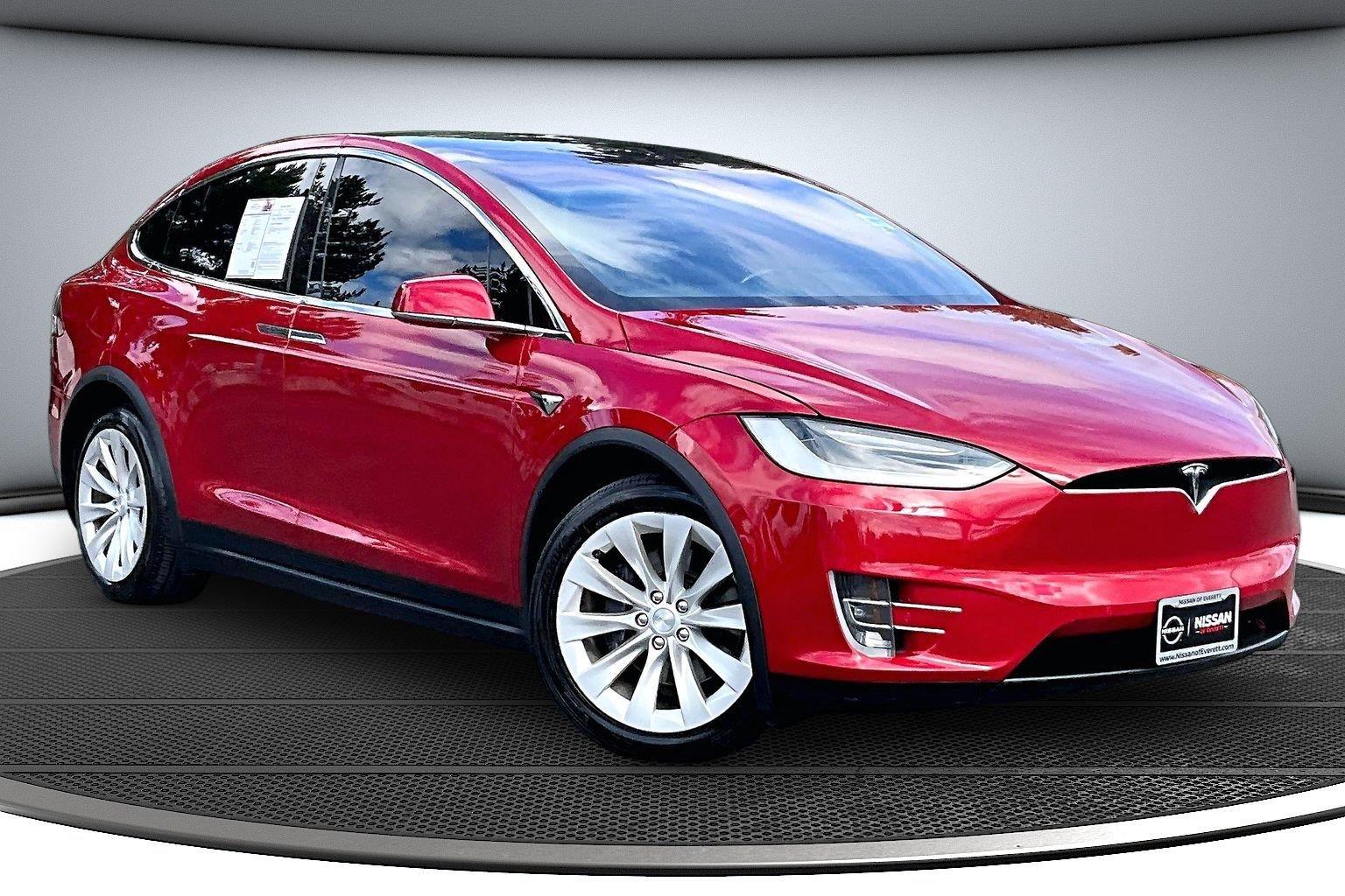 Red Multi-Coat 2019 Tesla Model X SUV / Crossover All-Wheel Drive Automatic