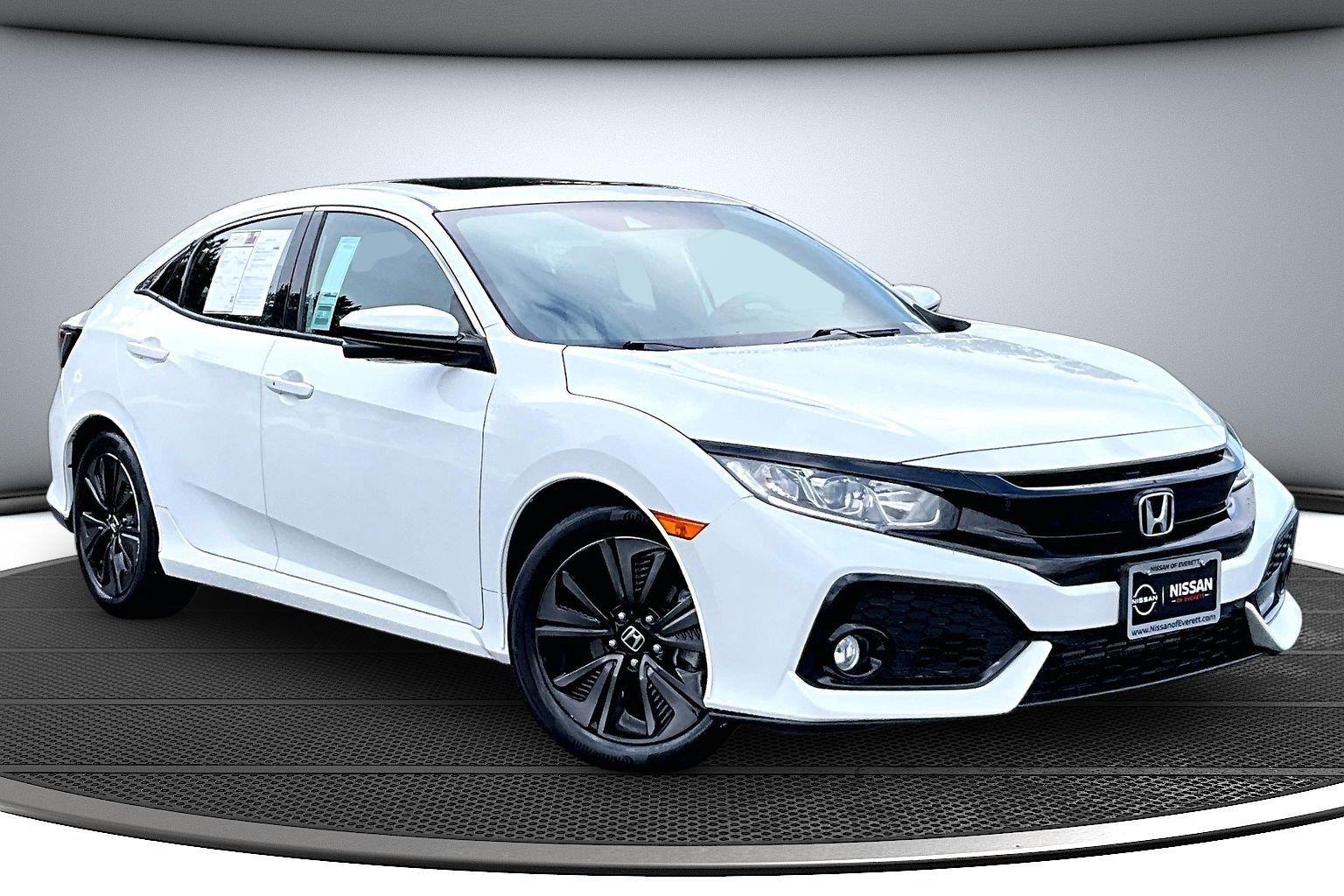 White Orchid Pearl 2019 Honda Civic Hatchback Hatchback Front-Wheel Drive Continuously Variable Transmission