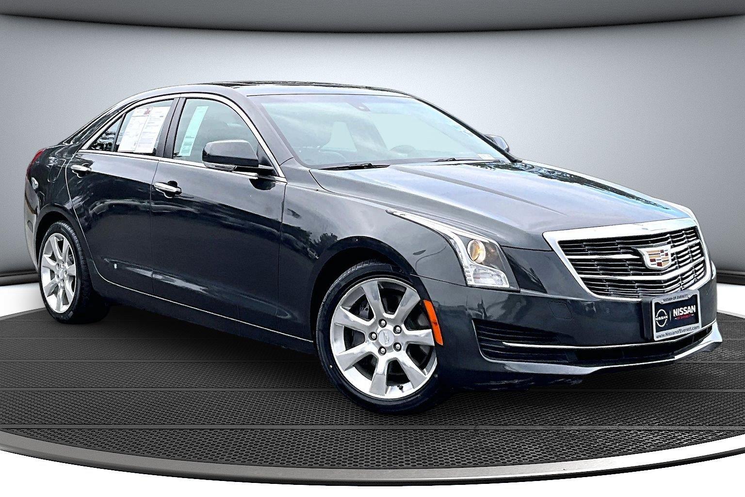 Gray (Phantom Grey Metallic) 2016 Cadillac ATS Sedan All-Wheel Drive 8-Speed Automatic