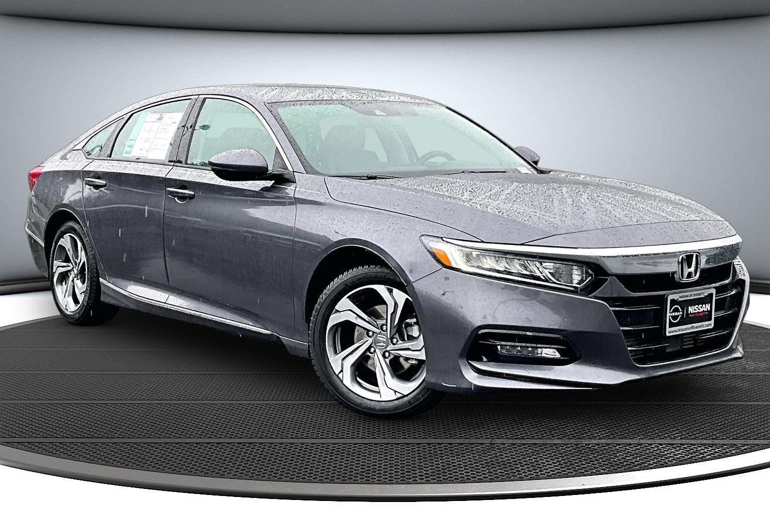 Gray (Modern Steel Metallic) 2018 Honda Accord Sedan Front-Wheel Drive Continuously Variable Transmission