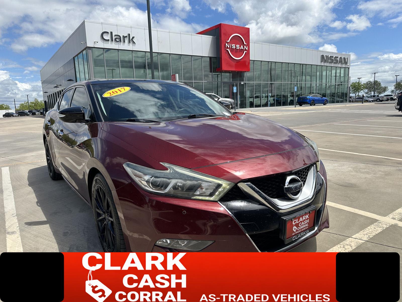 Coulis Red 2017 Nissan Maxima SL FWD Sedan Front-Wheel Drive Continuously Variable Transmission