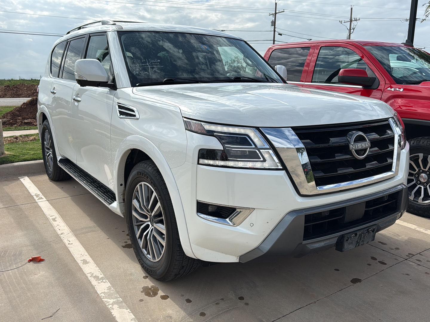 Aspen White Tricoat 2023 Nissan Armada SUV / Crossover Four-Wheel Drive Automatic
