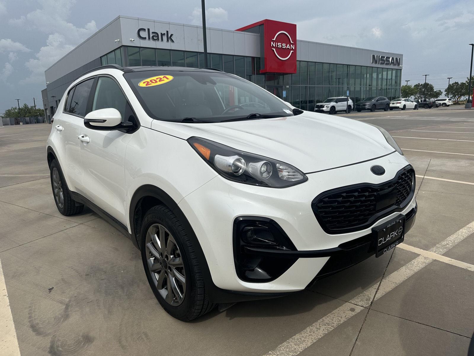 Snow White Pearl 2021 Kia Sportage SUV / Crossover All-Wheel Drive 6-Speed Automatic