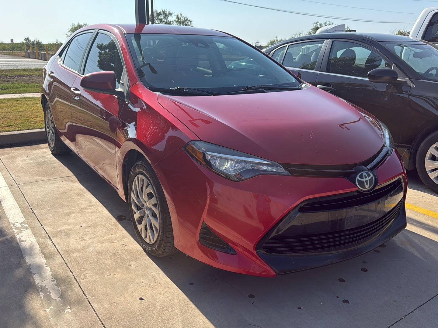 Barcelona Red Metallic 2017 Toyota Corolla Sedan Front-Wheel Drive 7-Speed CVT