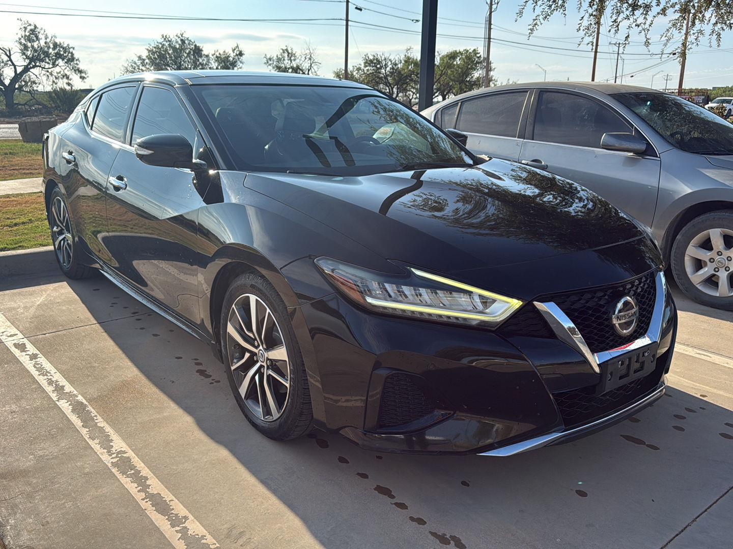 Super Black 2019 Nissan Maxima Sedan Front-Wheel Drive Continuously Variable Transmission