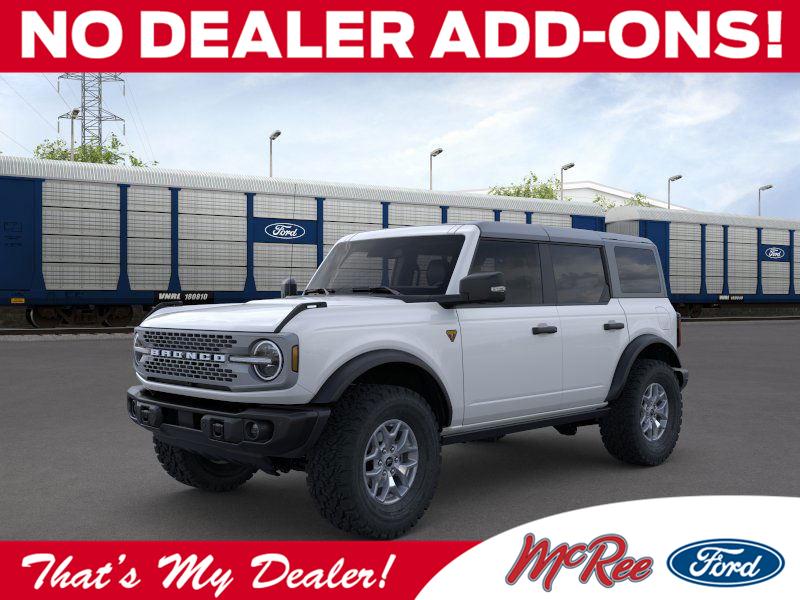 Oxford White 2025 Ford Bronco Badlands 4-Door 4WD SUV / Crossover Four-Wheel Drive 7-Speed Manual