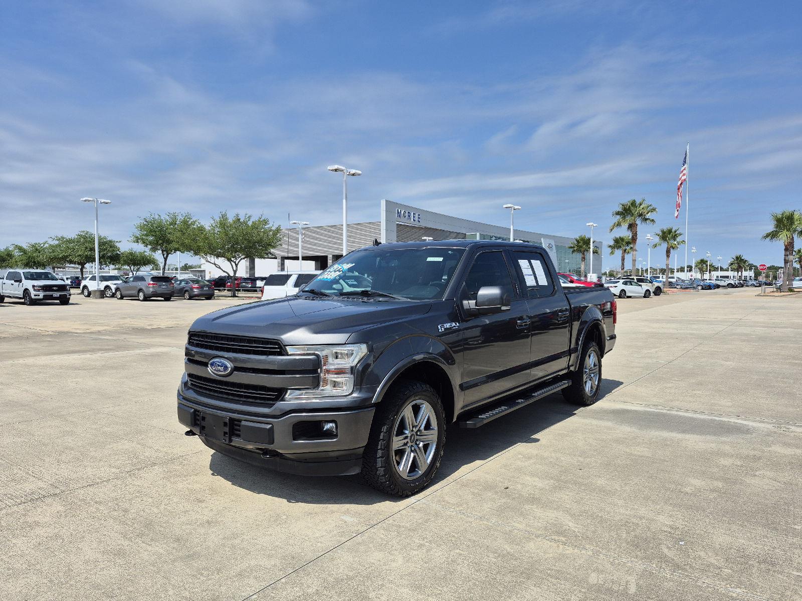 Gray (Magnetic) 2019 Ford F-150 Lariat SuperCrew 4WD Pickup Truck Four-Wheel Drive Automatic
