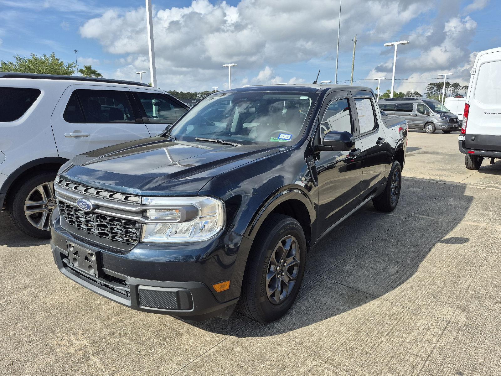 Alto Blue Metallic Tinted Clearcoat 2023 Ford Maverick XLT SuperCrew FWD Pickup Truck Front-Wheel Drive 8-Speed Automatic