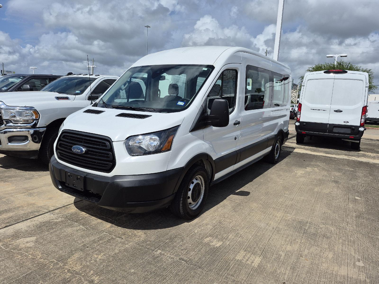 Oxford White 2019 Ford Transit Passenger 350 XL Medium Roof LWB RWD with Sliding Passenger-Side Door Van Rear-Wheel Drive 6-Speed Automatic Overdrive