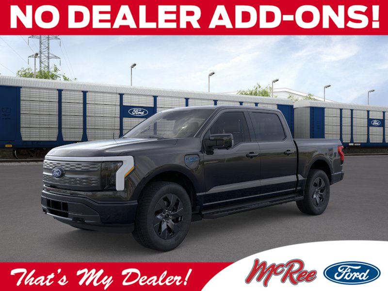 Agate Black Metallic 2025 Ford F-150 Lightning Lariat SuperCrew AWD Pickup Truck All-Wheel Drive 1-Speed Dual Clutch