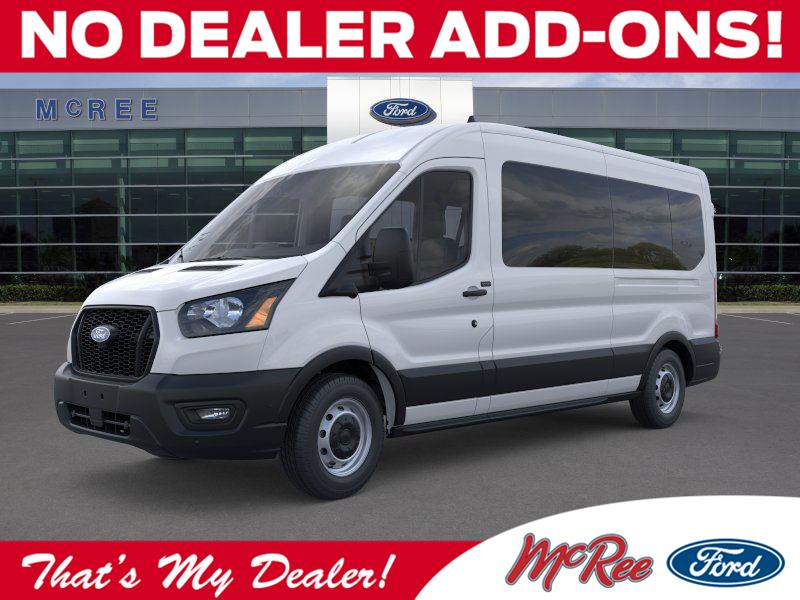 Oxford White 2026 Ford Transit Passenger 350 XL Medium Roof LB RWD Van Rear-Wheel Drive Automatic