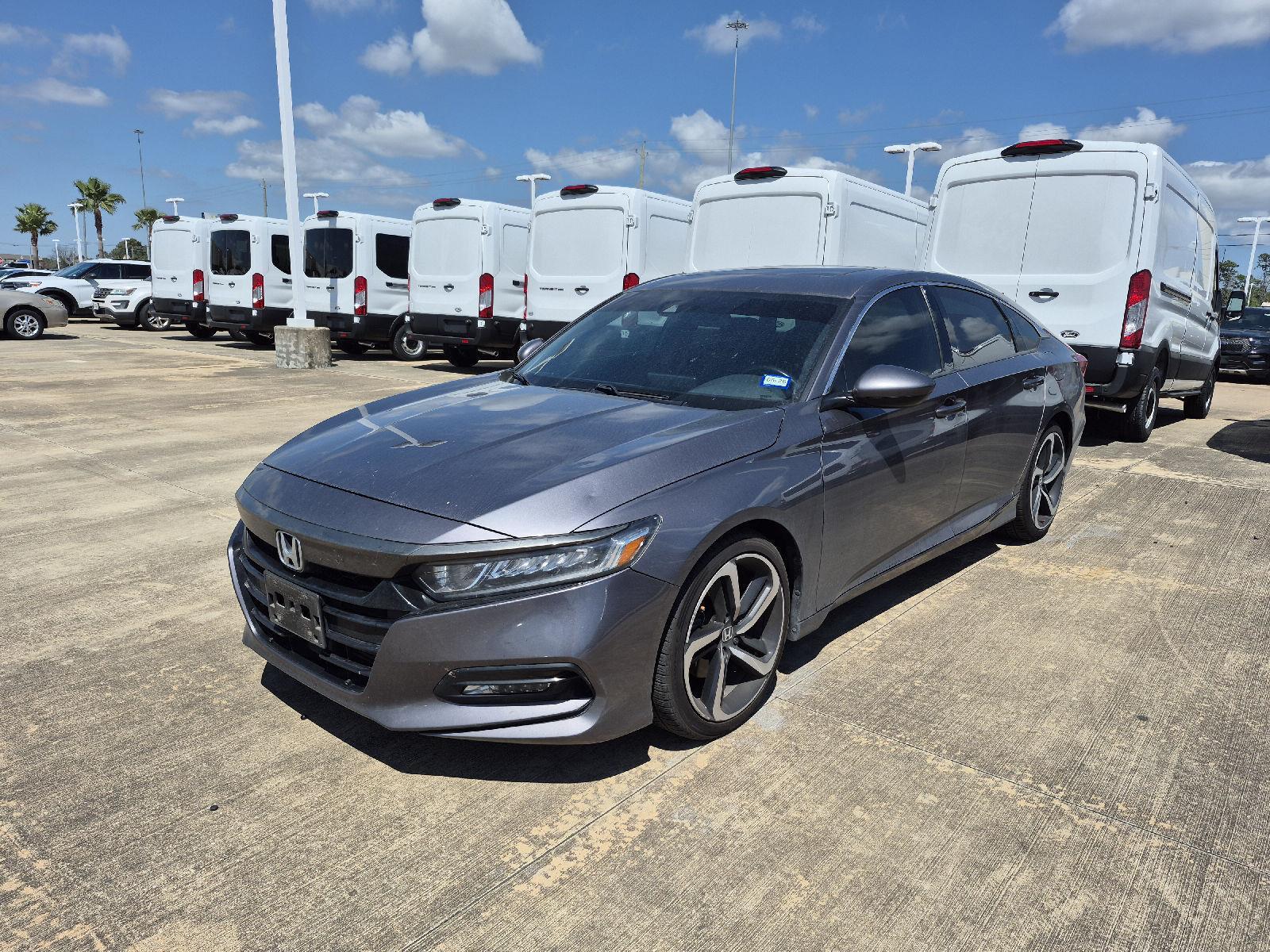 Gray (Modern Steel Metallic) 2020 Honda Accord 2.0T Sport FWD Sedan Front-Wheel Drive Automatic