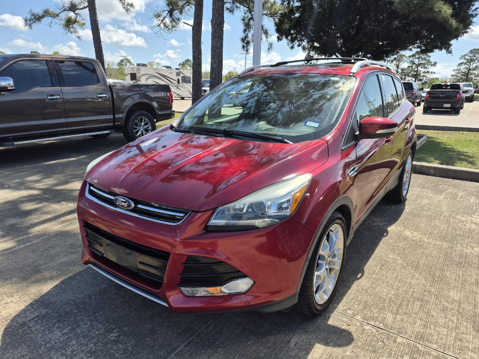Ruby Red Metallic Tinted Clearcoat 2014 Ford Escape Titanium FWD SUV / Crossover Front-Wheel Drive 6-Speed Automatic
