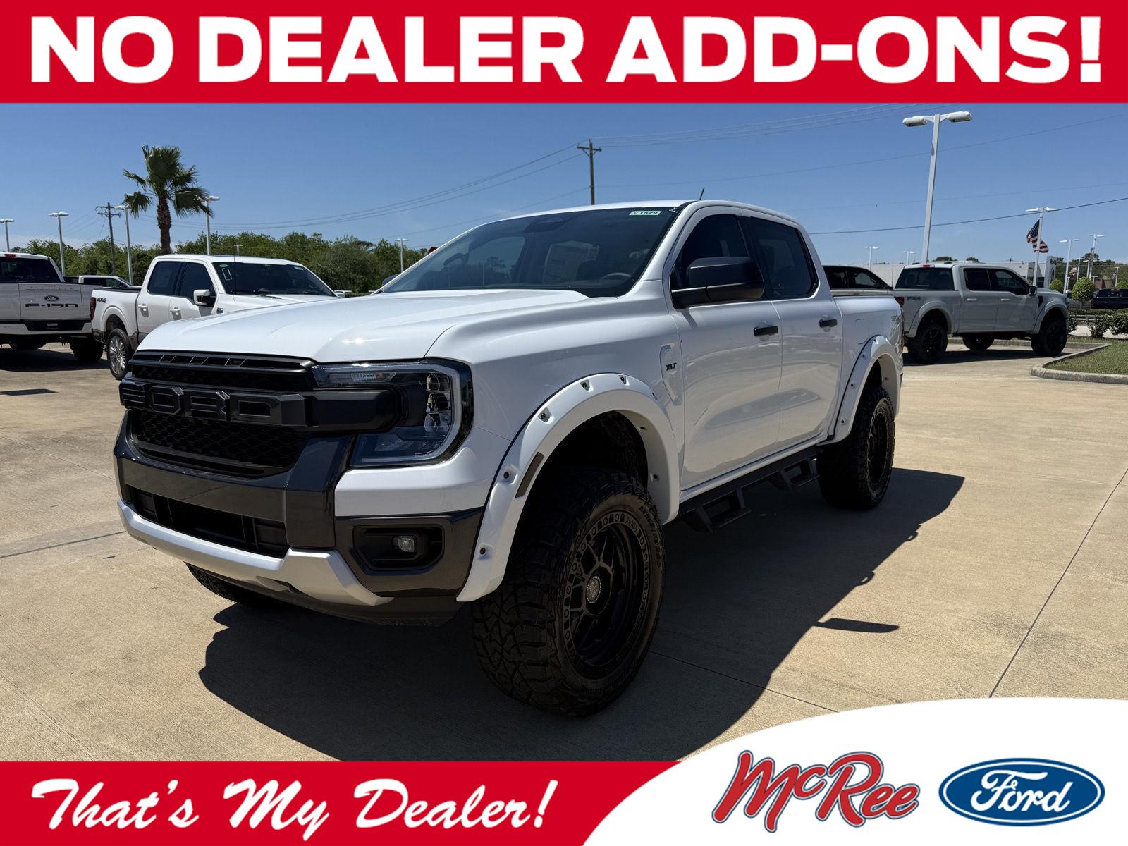 Oxford White 2026 Ford Ranger XLT SuperCrew 4WD Pickup Truck Four-Wheel Drive Automatic