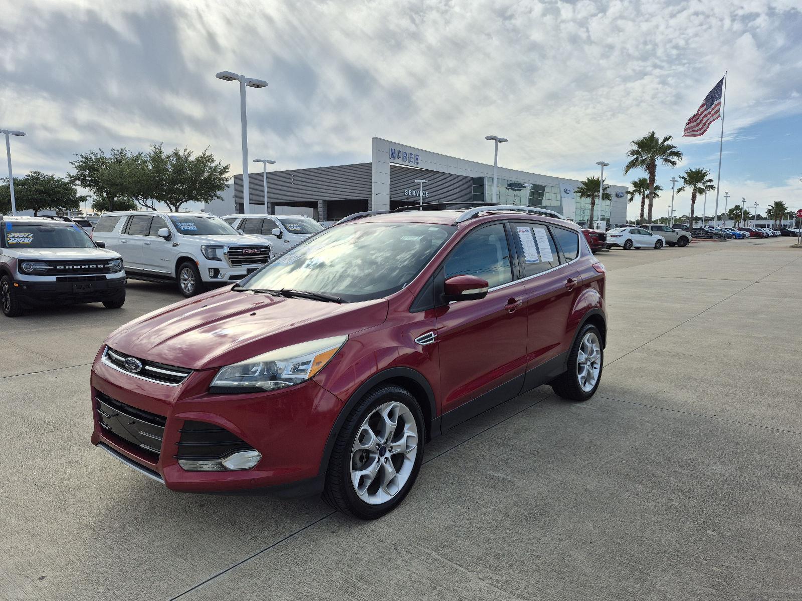 Ruby Red Metallic Tinted Clearcoat 2014 Ford Escape Titanium FWD SUV / Crossover Front-Wheel Drive 6-Speed Automatic