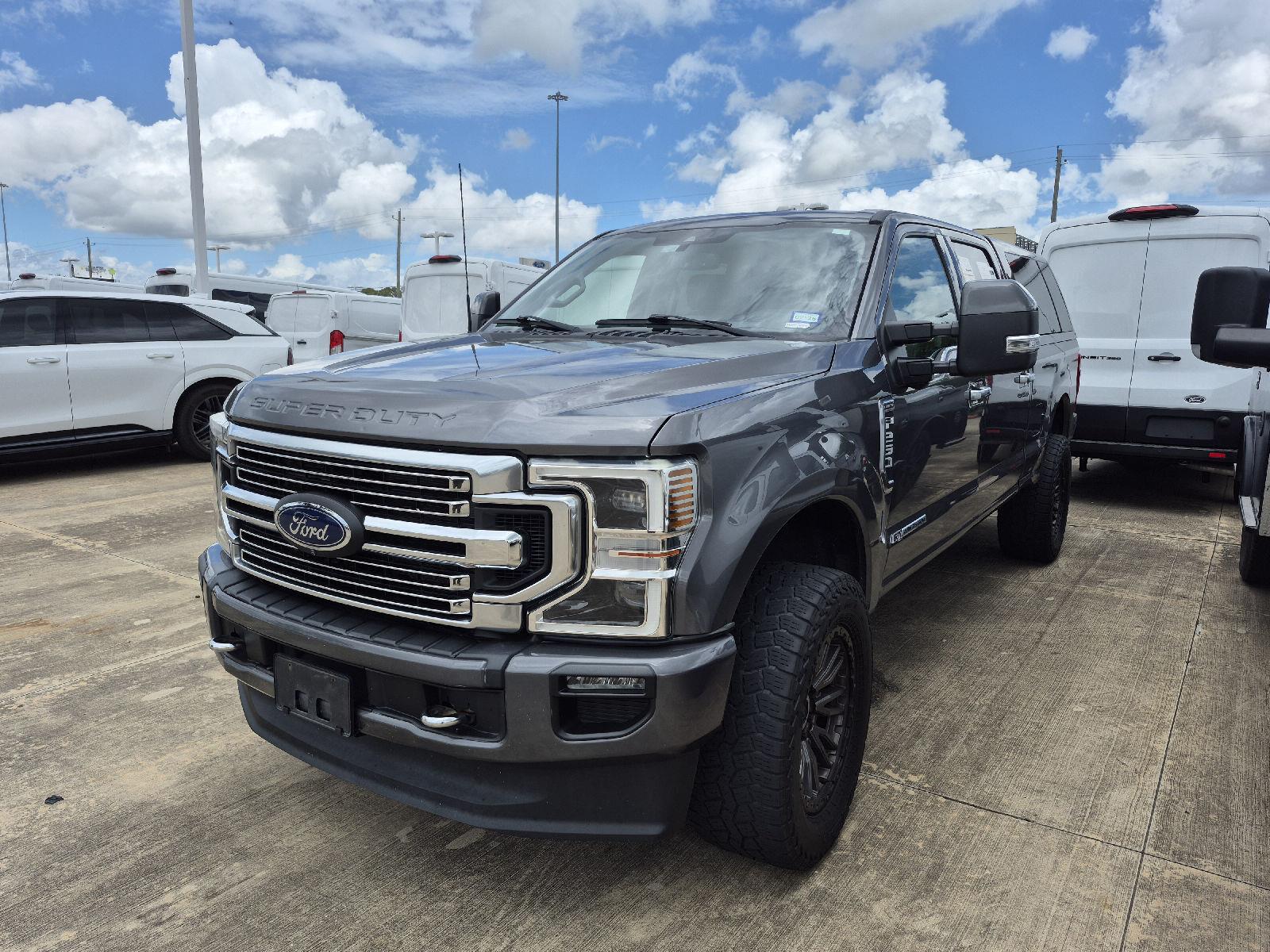 Carbonized Gray 2022 Ford F-250 Super Duty Limited Crew Cab 4WD Pickup Truck Four-Wheel Drive Automatic