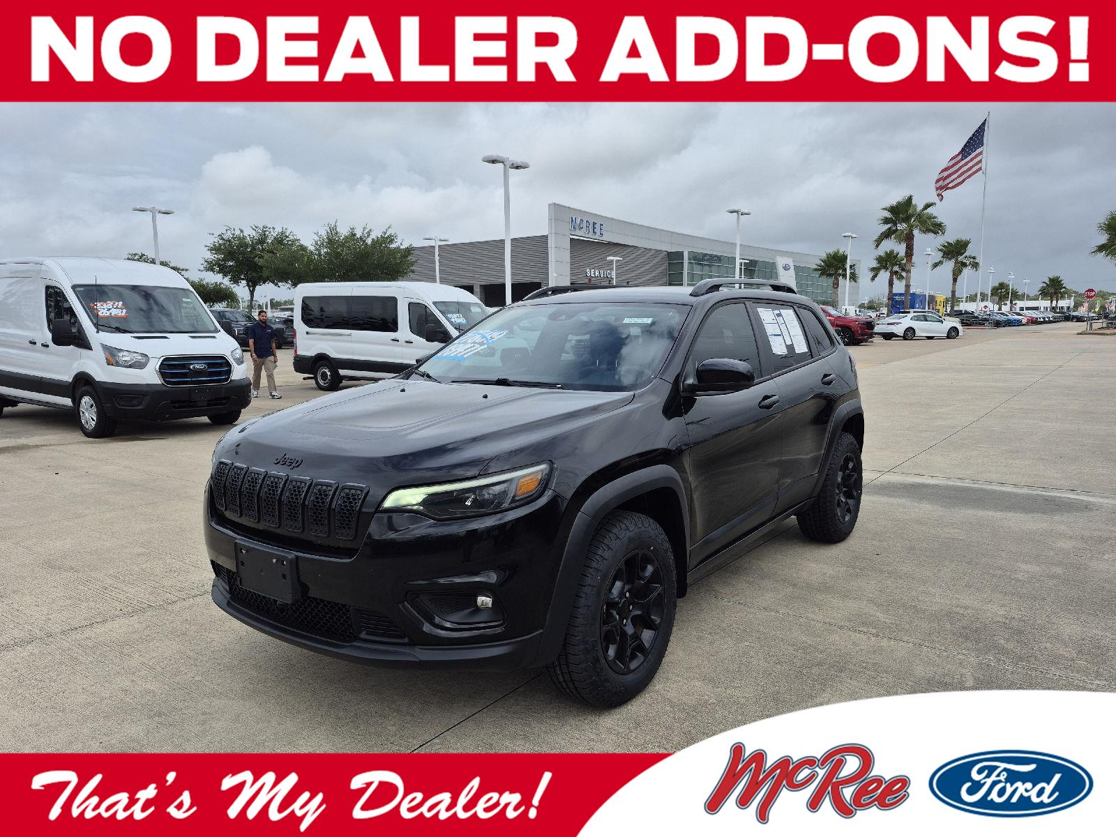 Diamond Black Crystal Pearlcoat 2022 Jeep Cherokee SUV / Crossover Four-Wheel Drive 9-Speed Automatic