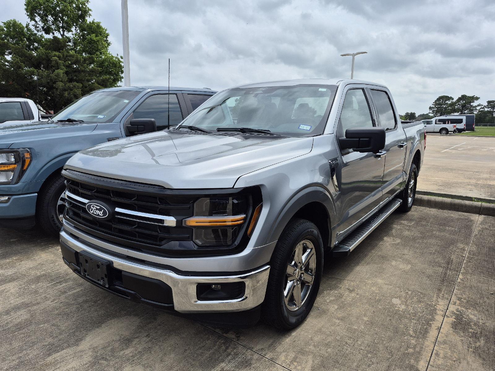 Iconic Silver 2024 Ford F-150 XLT SuperCrew RWD Pickup Truck 4X2 Automatic
