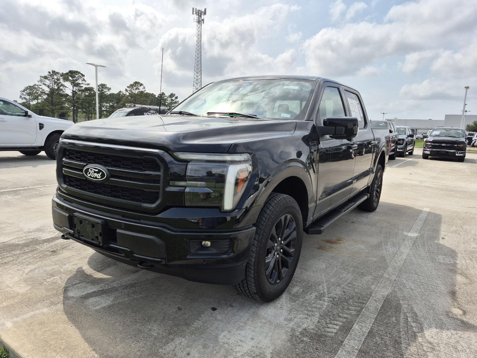 Agate Black 2025 Ford F-150 Lariat SuperCrew 4WD Pickup Truck Four-Wheel Drive Automatic