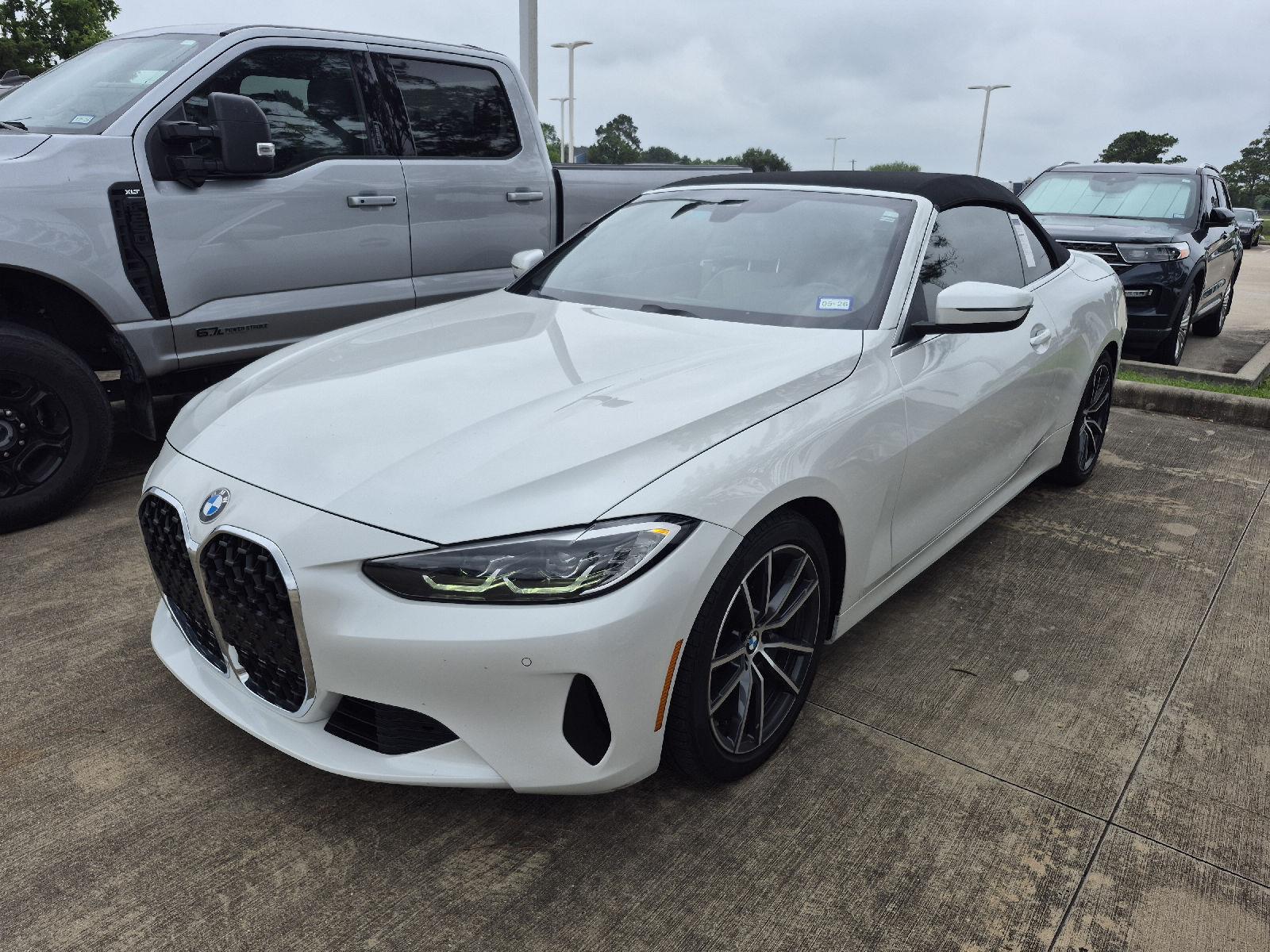 Mineral White Metallic 2022 BMW 4 Series 430i Convertible RWD Convertible Rear-Wheel Drive Automatic
