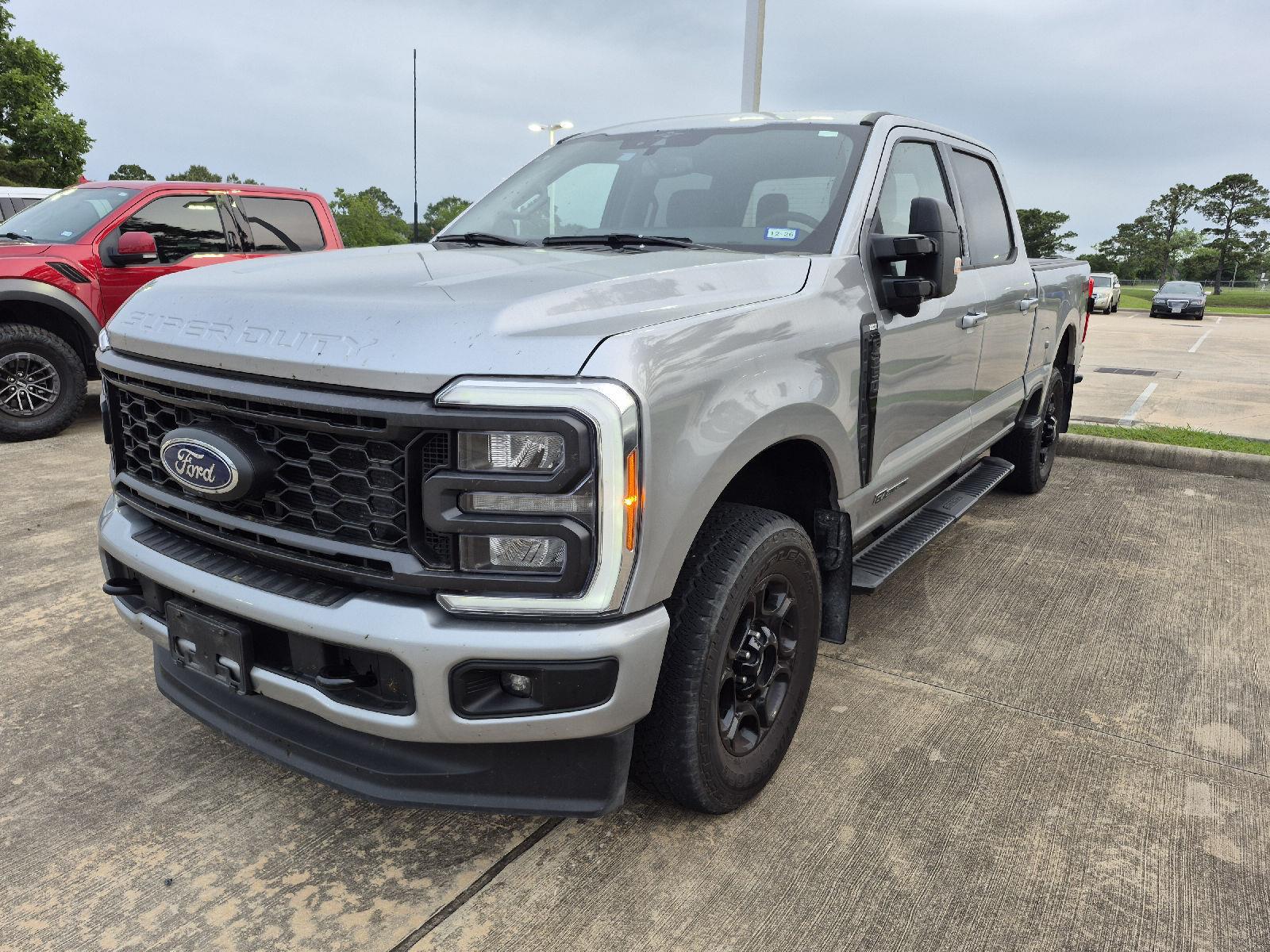 Iconic Silver 2023 Ford F-250 Super Duty XLT Crew Cab 4WD Pickup Truck Four-Wheel Drive Automatic