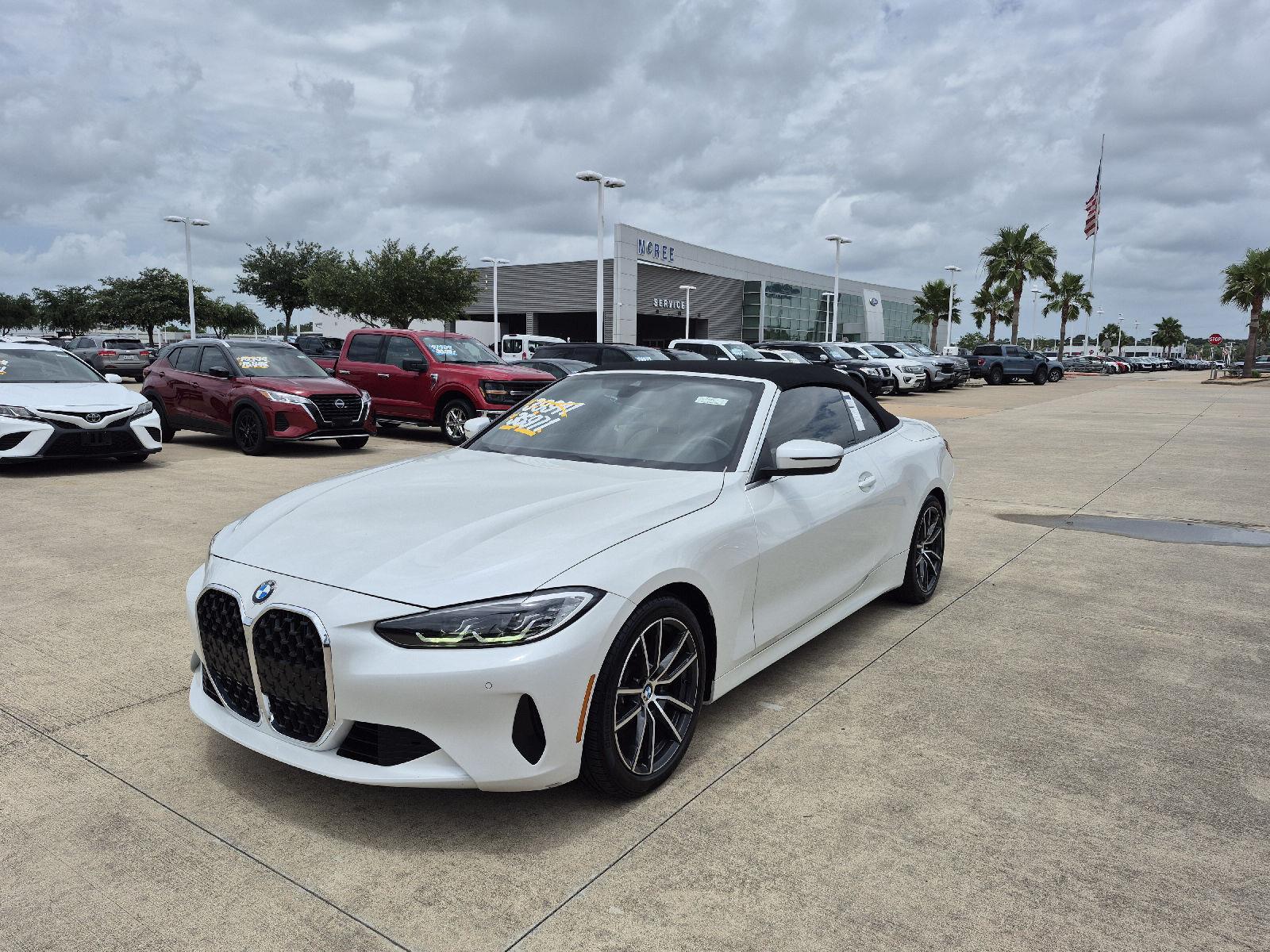Mineral White Metallic 2022 BMW 4 Series 430i Convertible RWD Convertible Rear-Wheel Drive Automatic