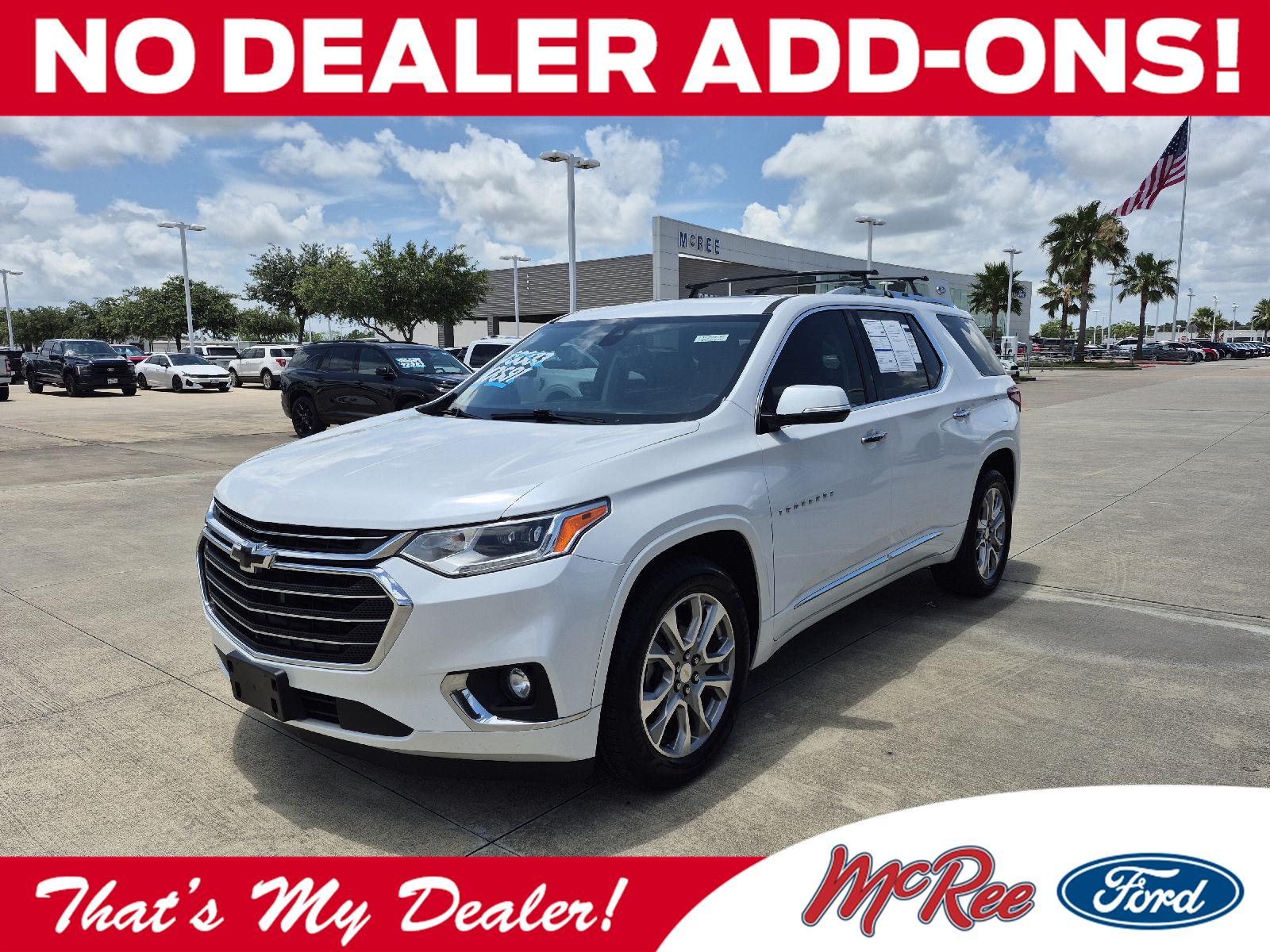 White (Iridescent Pearl Tricoat) 2018 Chevrolet Traverse Premier FWD SUV / Crossover Front-Wheel Drive 9-Speed Automatic
