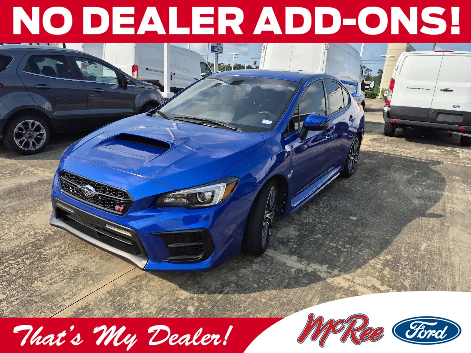 WR Blue Pearl 2020 Subaru WRX STI Sedan All-Wheel Drive Manual