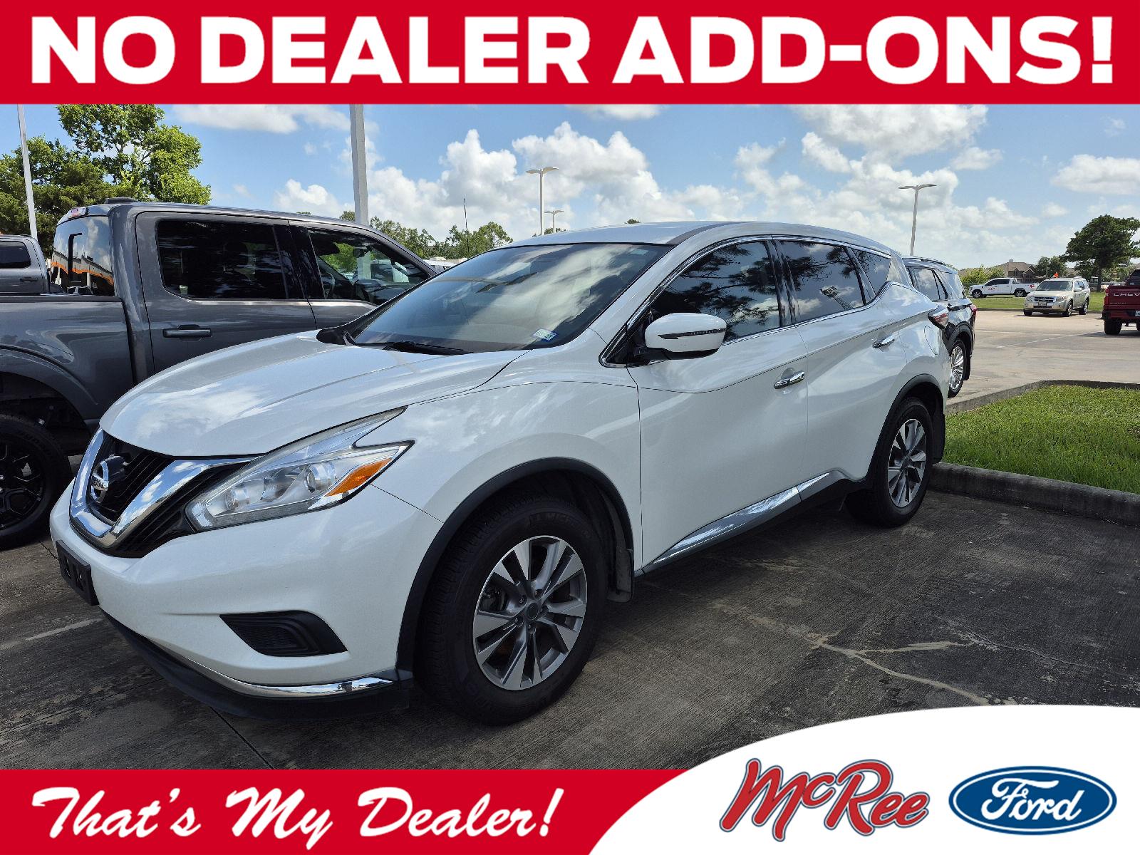 Pearl White 2017 Nissan Murano SUV / Crossover Front-Wheel Drive Continuously Variable Transmission