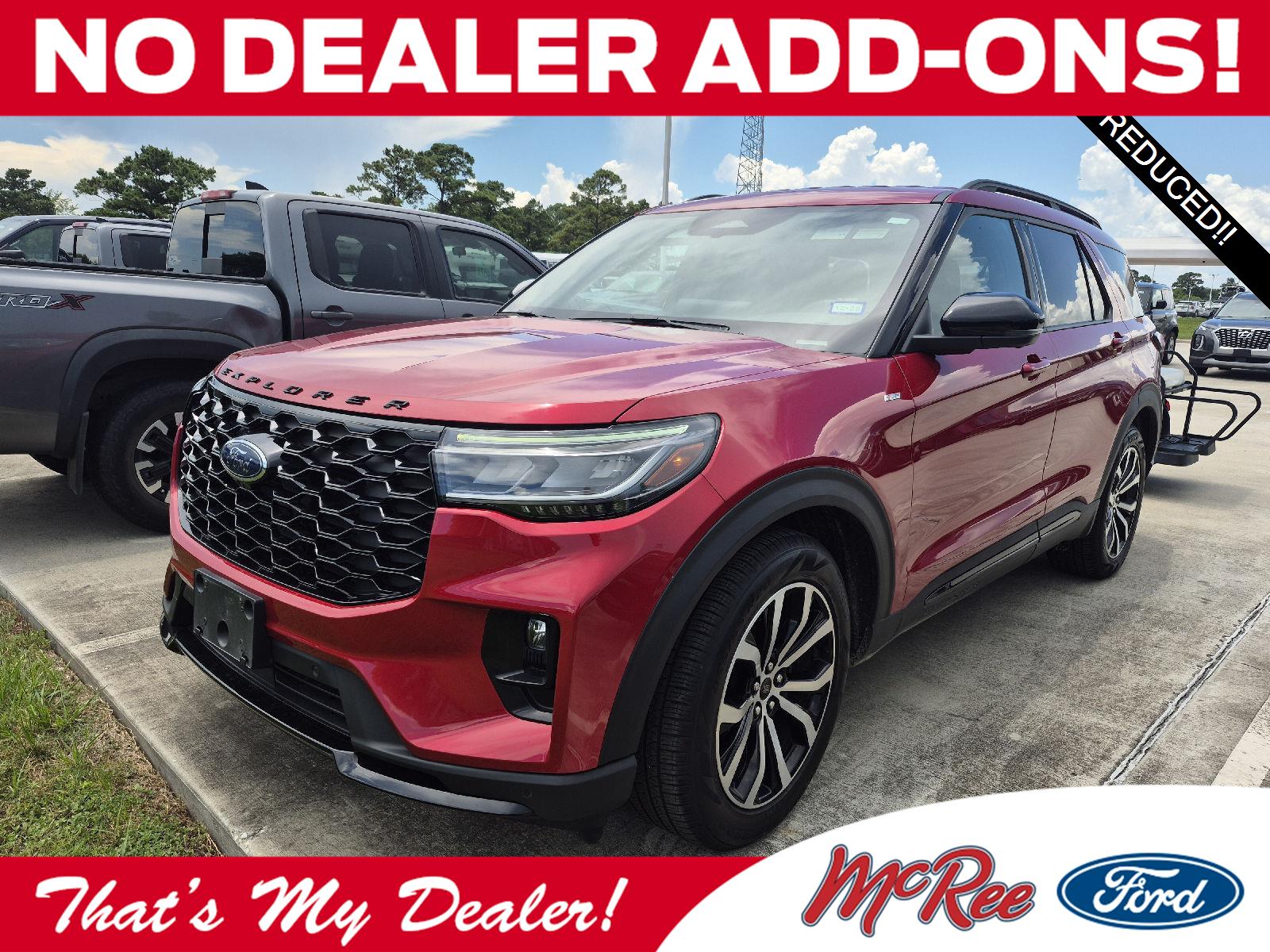 Rapid Red Metallic Tinted Clearcoat 2025 Ford Explorer SUV / Crossover Rear-Wheel Drive Automatic