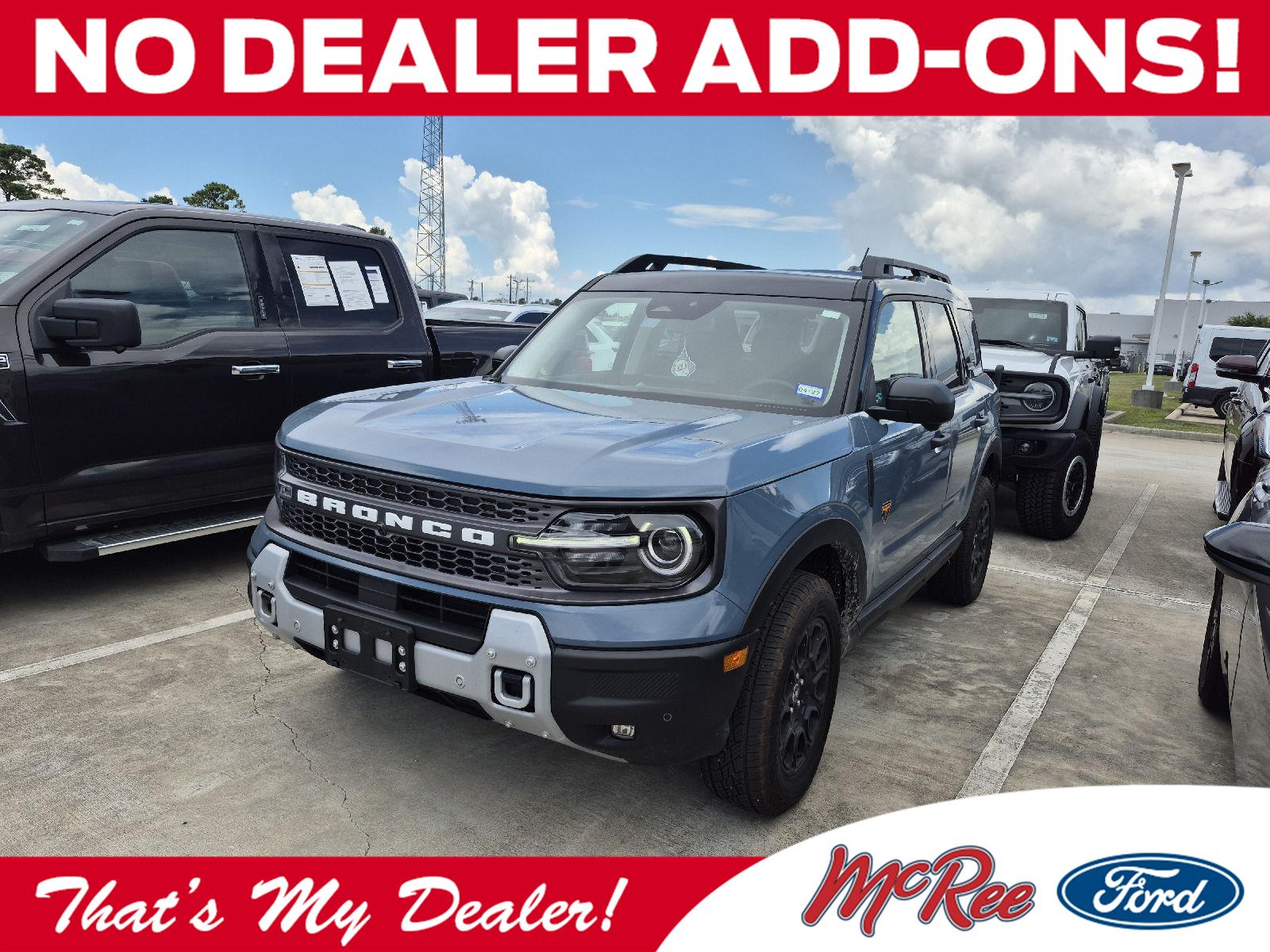 Blue (Azure Gray Metallic Tri-Coat) 2025 Ford Bronco Sport SUV / Crossover All-Wheel Drive 8-Speed Automatic