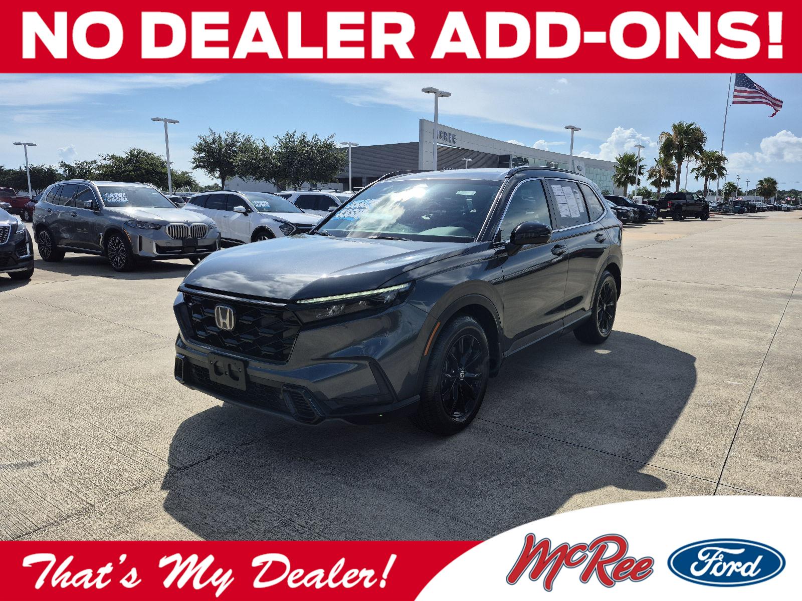 Meteorite Gray Metallic 2025 Honda CR-V Hybrid SUV / Crossover Front-Wheel Drive 1-Speed Dual Clutch