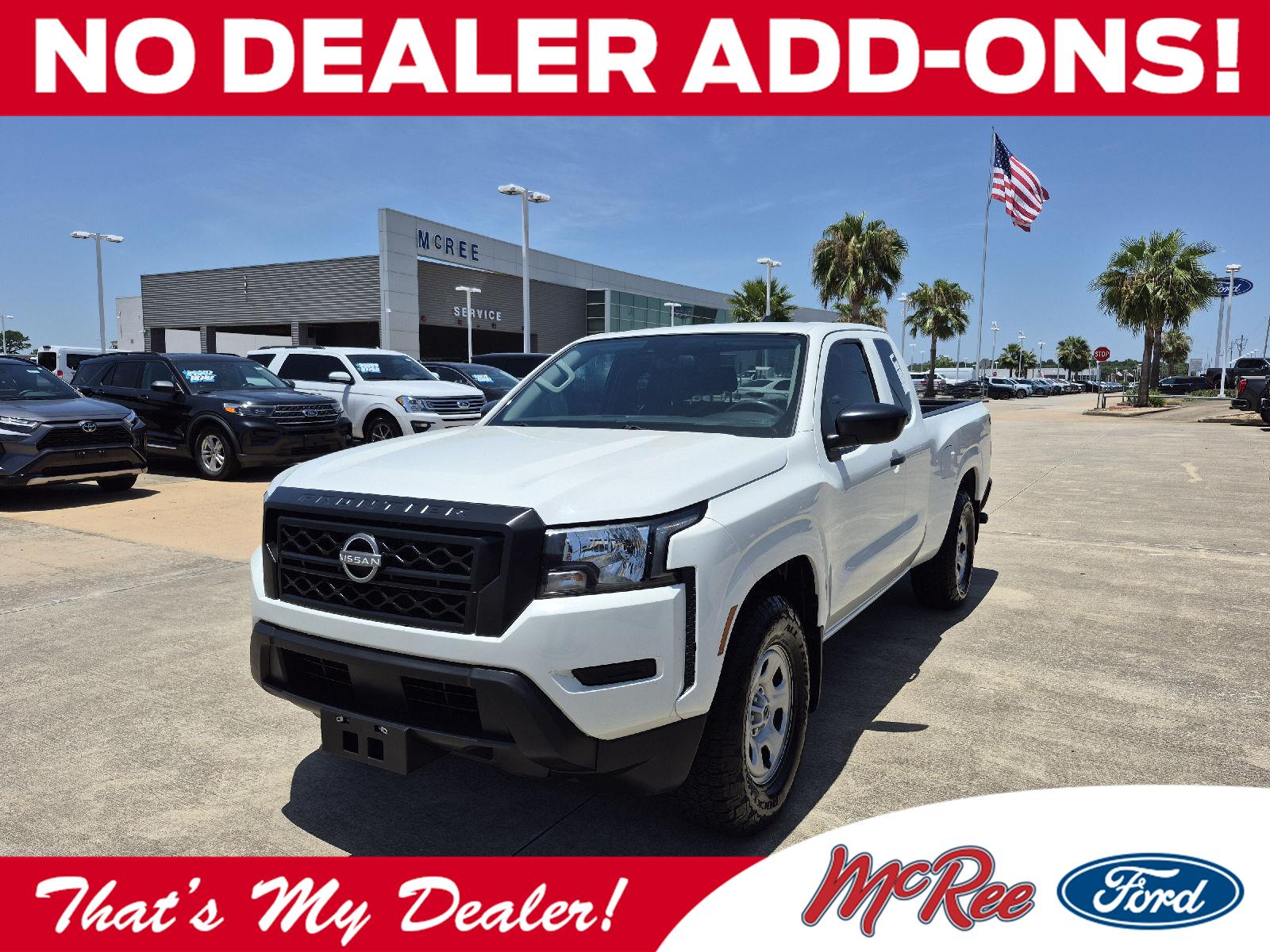 Glacier White 2023 Nissan Frontier Pickup Truck 4X2 Automatic