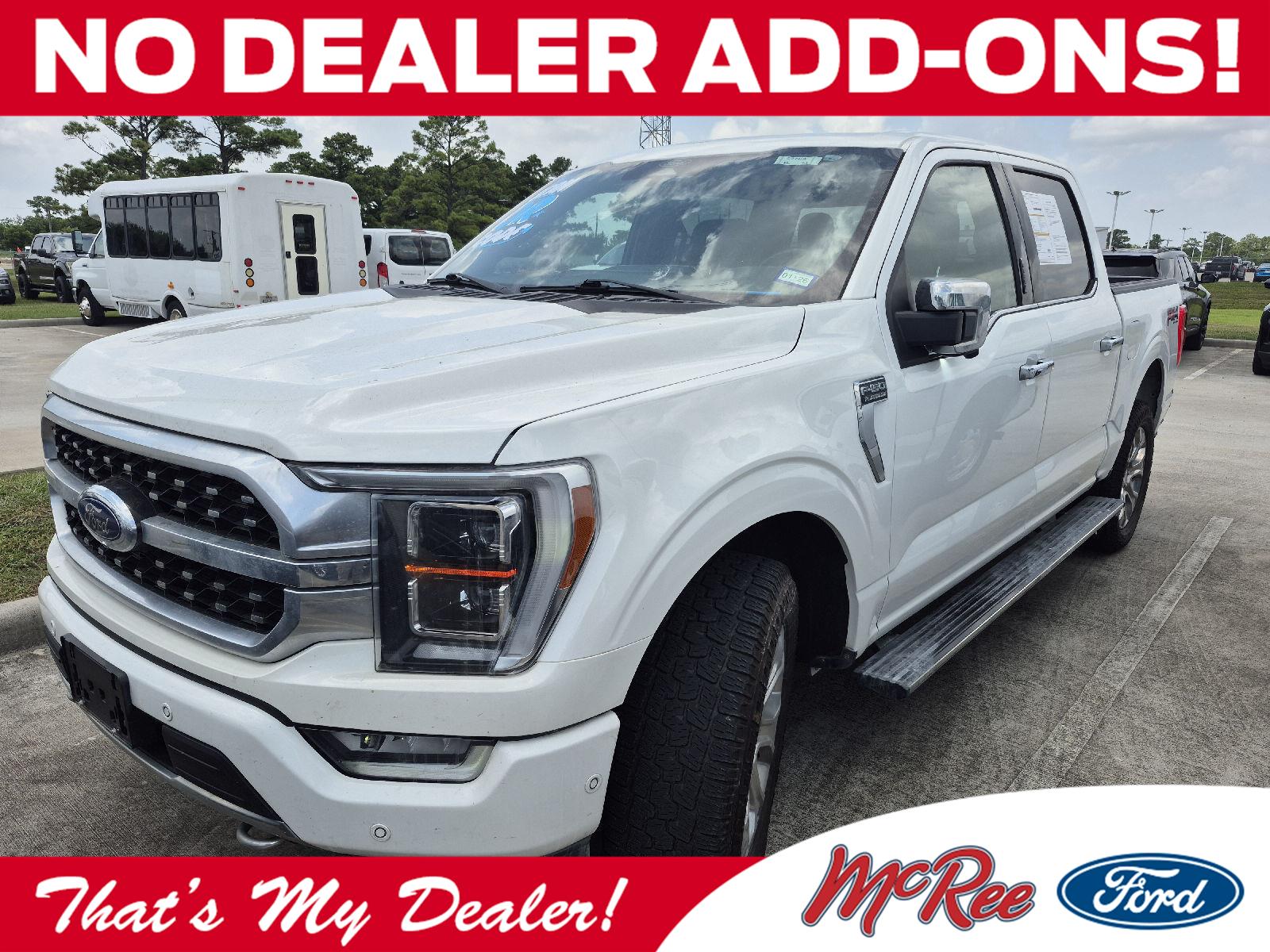 Star White Metallic Tri-Coat 2022 Ford F-150 Pickup Truck Four-Wheel Drive Automatic