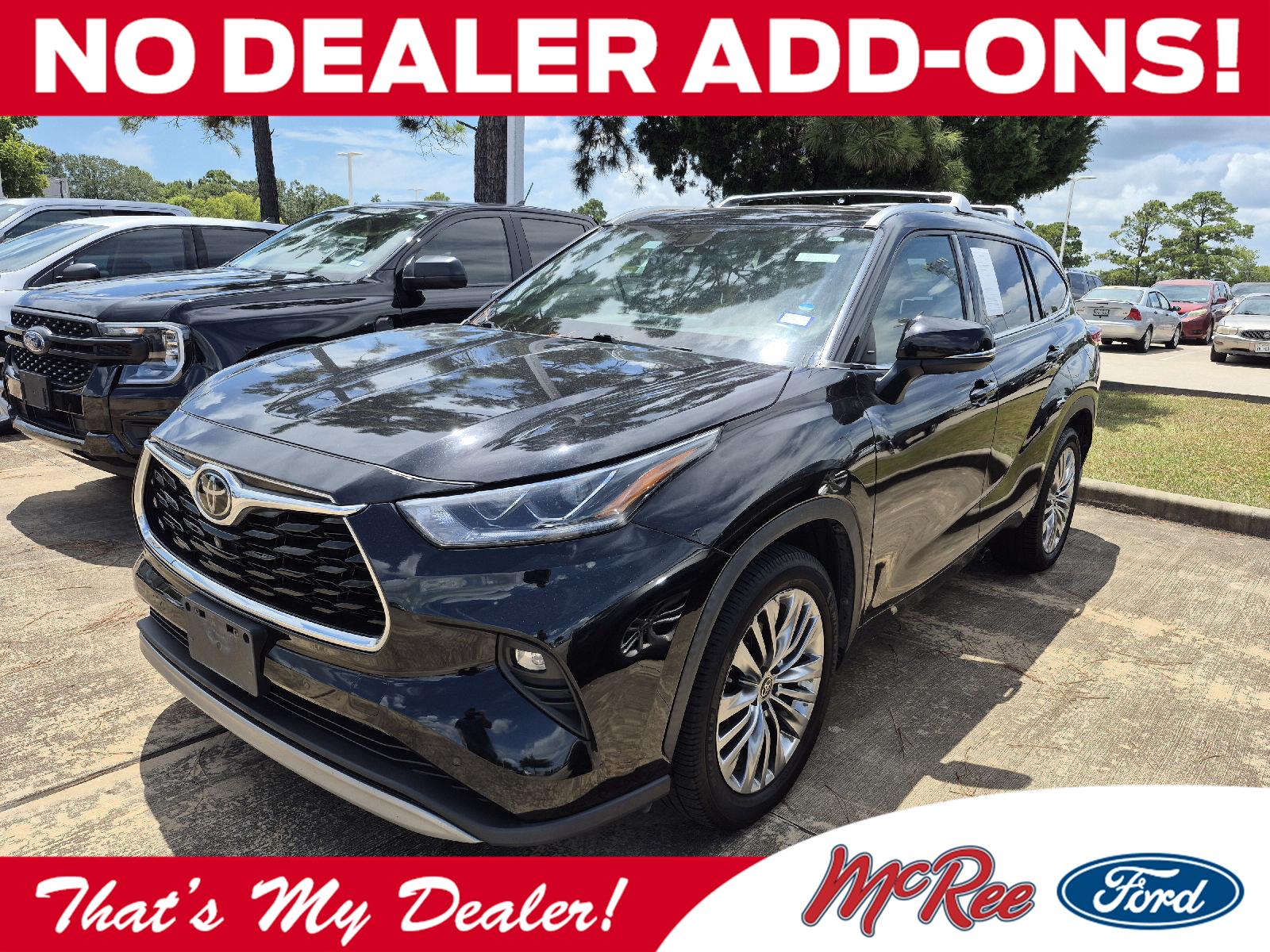 Midnight Black Metallic 2021 Toyota Highlander SUV / Crossover Front-Wheel Drive 8-Speed Automatic