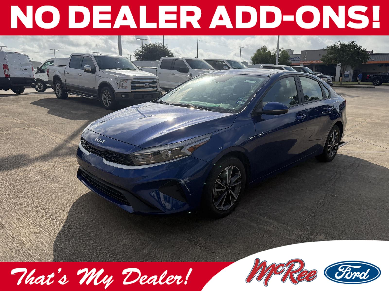 Deep Sea Blue 2023 Kia Forte Sedan Front-Wheel Drive Continuously Variable Transmission