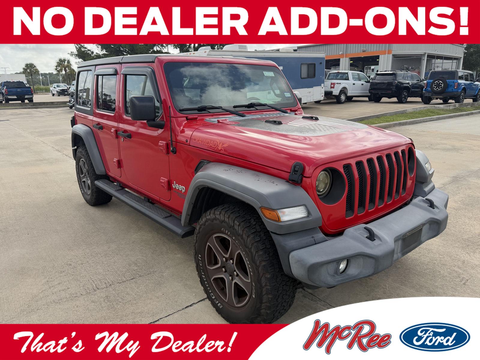 Firecracker Red Clearcoat 2018 Jeep Wrangler SUV / Crossover Four-Wheel Drive 8-Speed Automatic