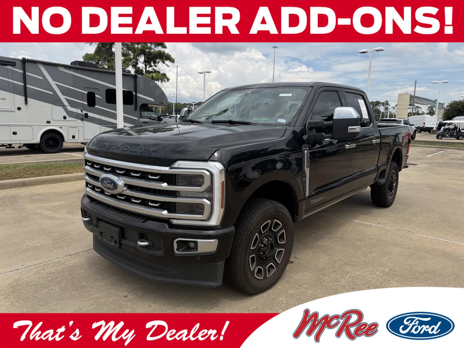 Agate Black Metallic 2024 Ford F-250 Super Duty Pickup Truck Four-Wheel Drive Automatic