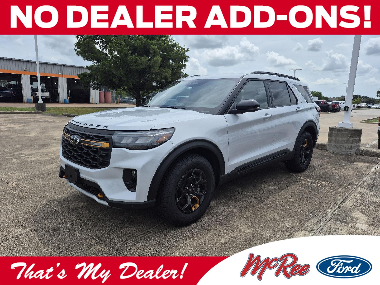 Space White 2026 Ford Explorer SUV / Crossover All-Wheel Drive Automatic