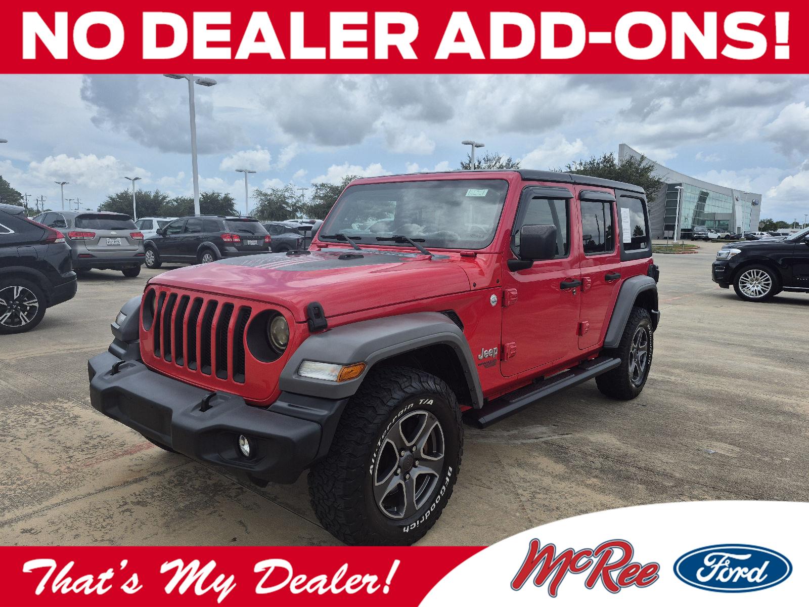 Firecracker Red Clearcoat 2018 Jeep Wrangler SUV / Crossover Four-Wheel Drive 8-Speed Automatic